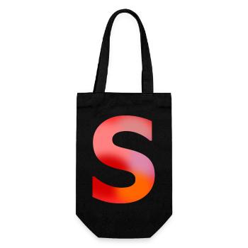 Lettre S - Sac à bouteille - noir - Devant