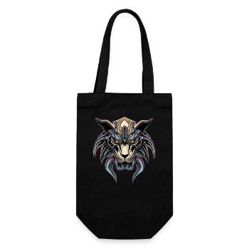 Lion Monster - Gift Bag for Bottles - black - Front