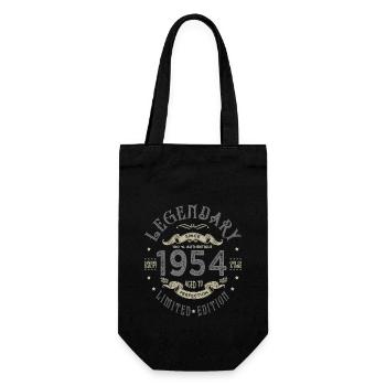 1954 Legendary Birthday Born 1954 - Gift Bag for Bottles - black - Front