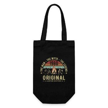 Legendary Since 1980 | Men's 45th Anniversary - Gift Bag for Bottles - black - Front