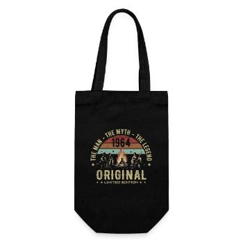 Legendary Since 1964 | Men's 61st Birthday - Gift Bag for Bottles - black - Front