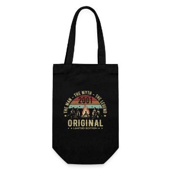Legendary since 2001 | Men's 24th Anniversary - Gift Bag for Bottles - black - Front