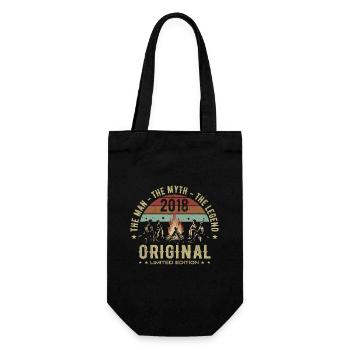 Legendary since 2018 | 7th Anniversary Men - Gift Bag for Bottles - black - Front