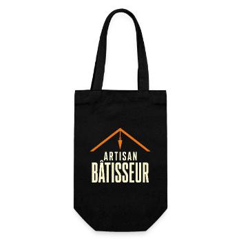 artisan-builder-print - Gift Bag for Bottles - black - Front