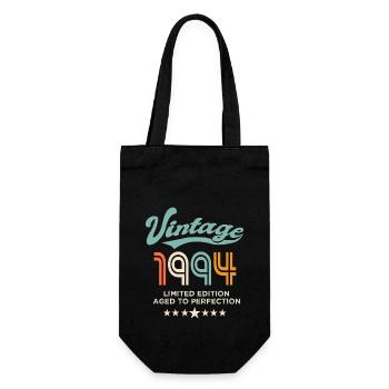 Jahrgang 1994 Geburtstag 1994 30 Jahre alt - Geschenkbeutel für Flaschen - Schwarz - Vorne