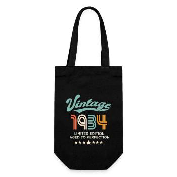 Né en 1934 Anniversaire 1934 90 ans - Sac à bouteille - noir - Devant