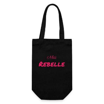 Miss rebelle - Sac à bouteille - noir - Devant