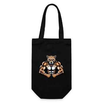 Cheetah Muscles Bodybuilding - Gift Bag for Bottles - black - Front