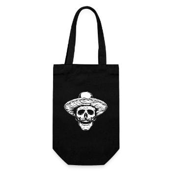 Crâne mexicain - Sac à bouteille - noir - Devant