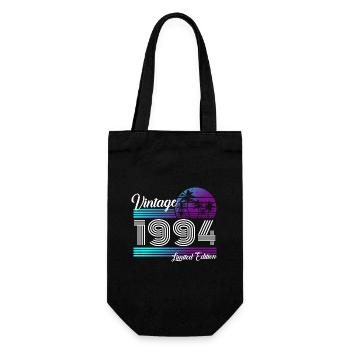 Vintage 1994 Retro Vintage 1994 Birthday - Gift Bag for Bottles - black - Front