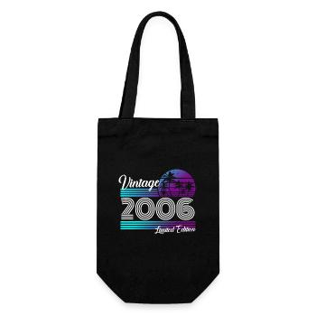 Vintage 2006 Retro Vintage 2006 Birthday - Gift Bag for Bottles - black - Front