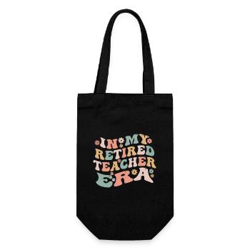 In My Retired Teacher Era Funny Groovy Retirement - Sac à bouteille - noir - Devant