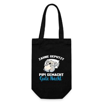 Koala Schlafshirt Koala Pyjama Gute Nacht - Geschenkbeutel für Flaschen - Schwarz - Vorne