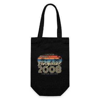 Original 2008 Vintage Vintage Anniversaire Rétro - Sac à bouteille - noir - Devant