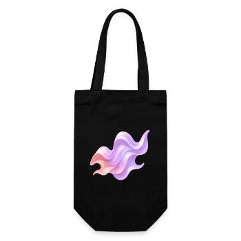 Ondes liquides - Sac à bouteille - noir - Devant