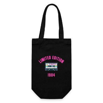 'The very best of 1984' Retro Kassette Limited Ed. - Geschenkbeutel für Flaschen - Schwarz - Vorne