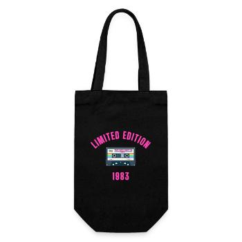 'The very best of 1983' Retro Kassette Limited Ed. - Geschenkbeutel für Flaschen - Schwarz - Vorne