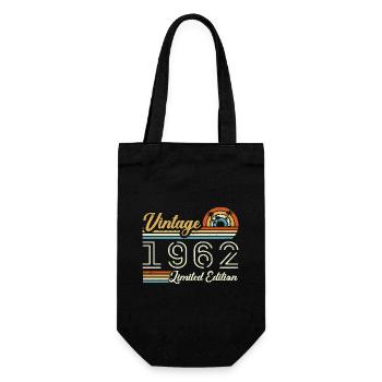 Anniversaire 6 63 Ans | Millésime 1962 Cadeau 1962 - Sac à bouteille - noir - Devant