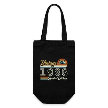 39 Years Birthday | Vintage 1986 Gift 1986 - Gift Bag for Bottles - black - Front
