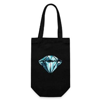 Diamant Symbol - Geschenkbeutel für Flaschen - Schwarz - Vorne