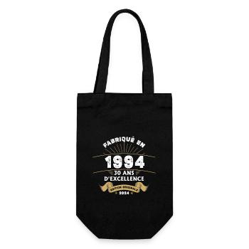 Hergestellt im Jahr 1994 30 Jahre ursprüngliche Exzellenz - Geschenkbeutel für Flaschen - Schwarz - Vorne