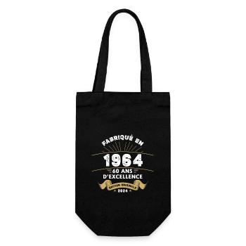 Made in 1964 60 Years of Original Excellence - Gift Bag for Bottles - black - Front