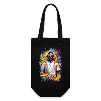 Homme banane - Sac à bouteille - noir - Devant