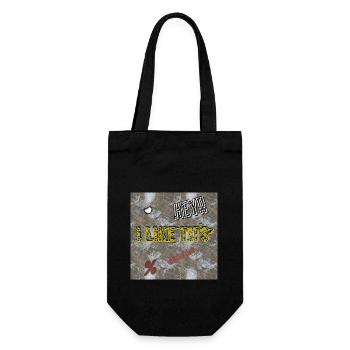 Ich mag Brüste (I Like Tit's) - Shop WoW - Geschenkbeutel für Flaschen - Schwarz - Vorne