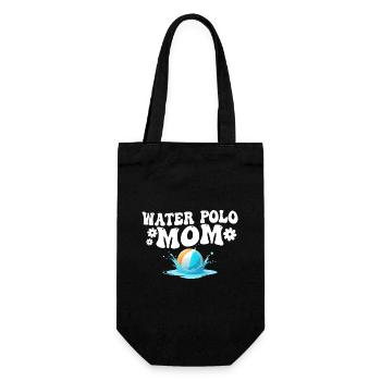 Water Polo Mom Retro & Groovy Water Polo Mom - Gift Bag for Bottles - black - Front