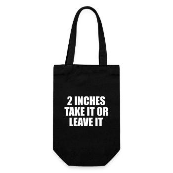 2 inches Take It Or Leave It - Gift Bag for Bottles - black - Front