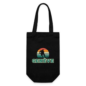 Genève, meine Stadt! - Geschenkbeutel für Flaschen - Schwarz - Vorne
