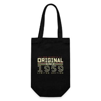 Original 1959 Retro 1959 Birthday Gift - Gift Bag for Bottles - black - Front