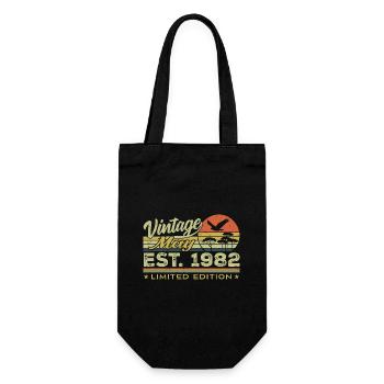Birthday May 1982, born in May 1982 - May 1982 - Gift Bag for Bottles - black - Front