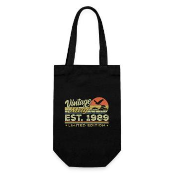 Anniversaire Mai 1989, nés en mai 1989 - May 1989 - Sac à bouteille - noir - Devant