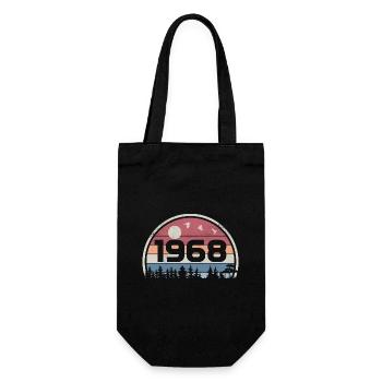 57e Anniversaire 1968 Fête Anniversaire 1968 Rétro - Sac à bouteille - noir - Devant