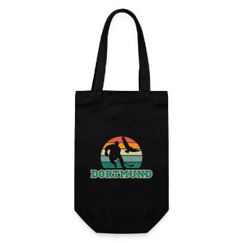Dortmund, meine Stadt! - Geschenkbeutel für Flaschen - Schwarz - Vorne