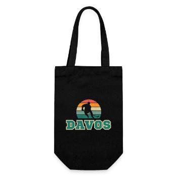 Davos, ma ville ! - Sac à bouteille - noir - Devant