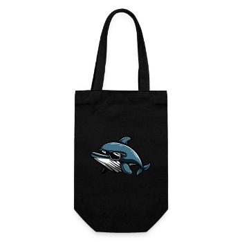 Baleine Cool Animal - Sac à bouteille - noir - Devant