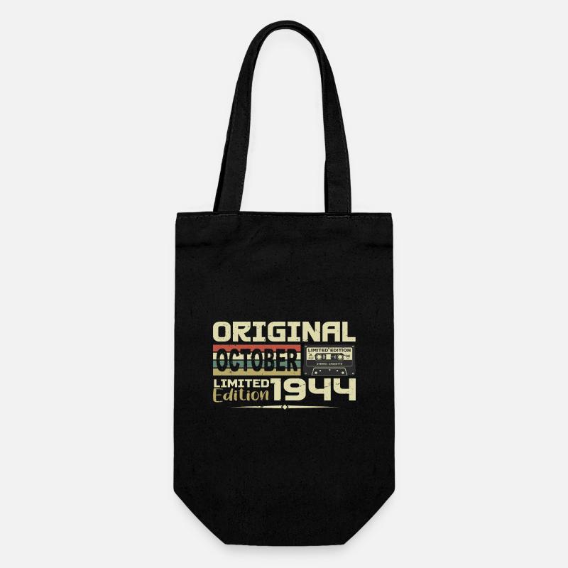 Birthday October 1944 Original | October 1944 - Gift Bag for Bottles - black
