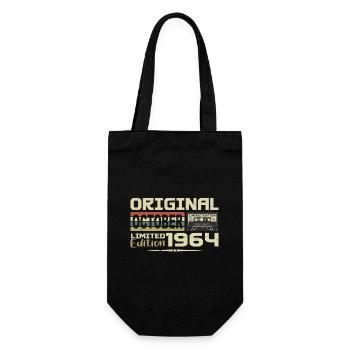 Birthday October 1964 Original | October 1964 - Gift Bag for Bottles - black - Front