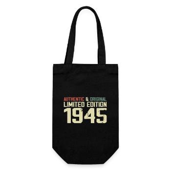 1945 Geburtstagsgeschenk 1945 Jahrgang 1945 Retro - Geschenkbeutel für Flaschen - Schwarz - Vorne