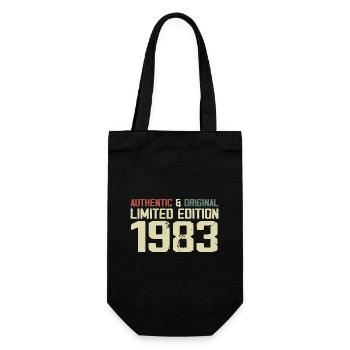 1983 Geburtstagsgeschenk 1983 Jahrgang 1983 Retro - Geschenkbeutel für Flaschen - Schwarz - Vorne