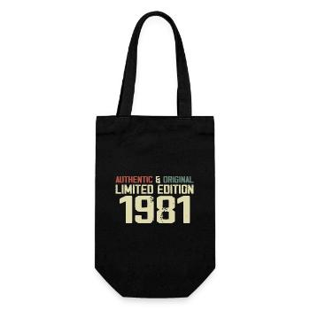 1981 Cadeau Anniversaire 1981 Vintage 1981 Rétro - Sac à bouteille - noir - Devant