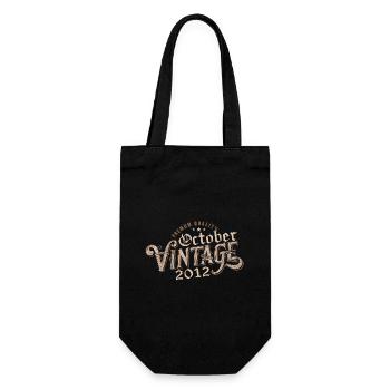 Octobre Cadeau D'anniversaire | Né en Octobre 2012 - Sac à bouteille - noir - Devant