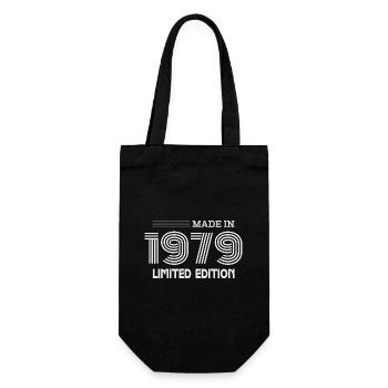 1979 Birthday Gift Idea 1979 - Gift Bag for Bottles - black - Front