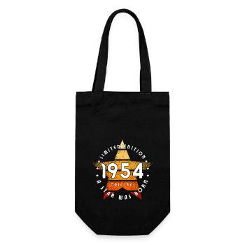 A Srar was born 1954 original limited edition - Gift Bag for Bottles - black - Front