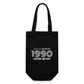 1990 Geburtstagsgeschenk 1990 Geschenkidee - Geschenkbeutel für Flaschen - Schwarz - Vorne