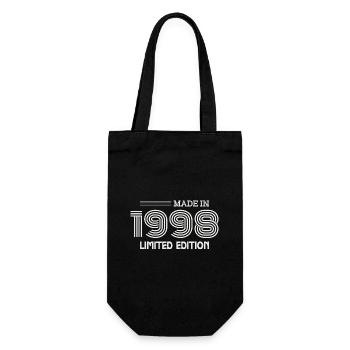 1998 Geburtstagsgeschenk 1998 Geschenkidee - Geschenkbeutel für Flaschen - Schwarz - Vorne