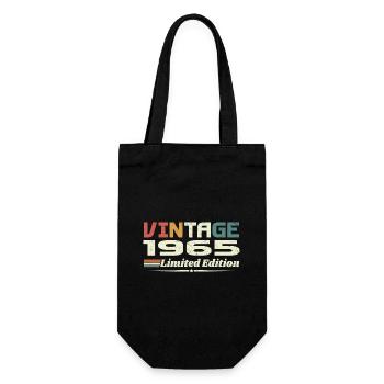 Vintage 1965 Cadeau 1965 Anniversaire 1965 Retro - Sac à bouteille - noir - Devant