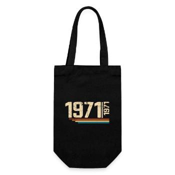 Millésime Anniversaire 1971 Fête Anniversaire 1971 - Sac à bouteille - noir - Devant